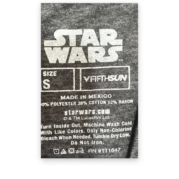 Star Wars Storm Trooper Starry Night Tee Shirt, Small Dark Gray VFifthSun - Picture 3 of 5